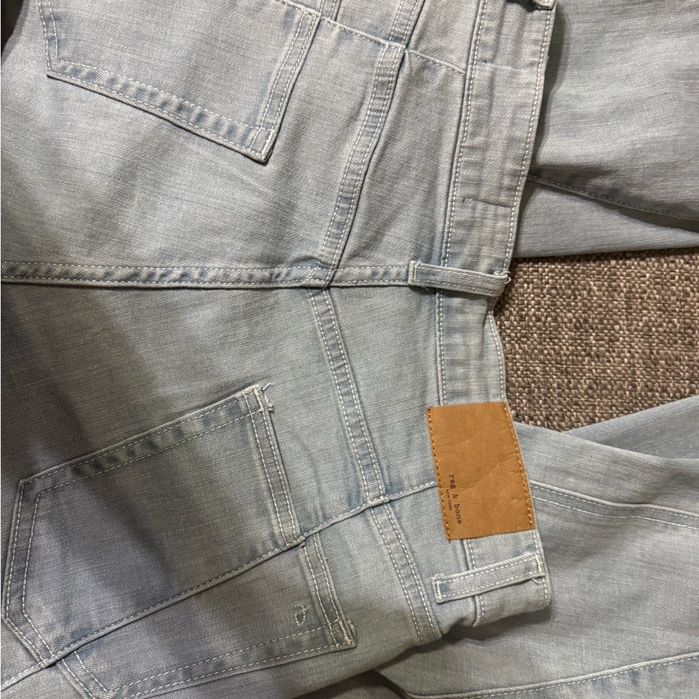 rag & bone Light Blue Flare & Wide Leg Jeans - Picture 14 of 14